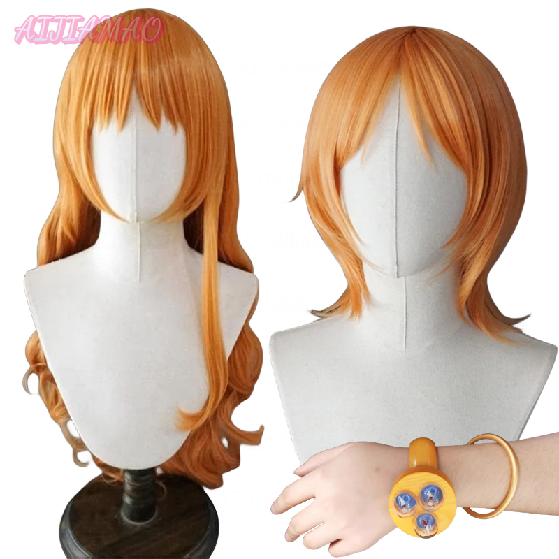 Anime Cosplay Orange Hair - Peluca de Cosplay de Anime Nami