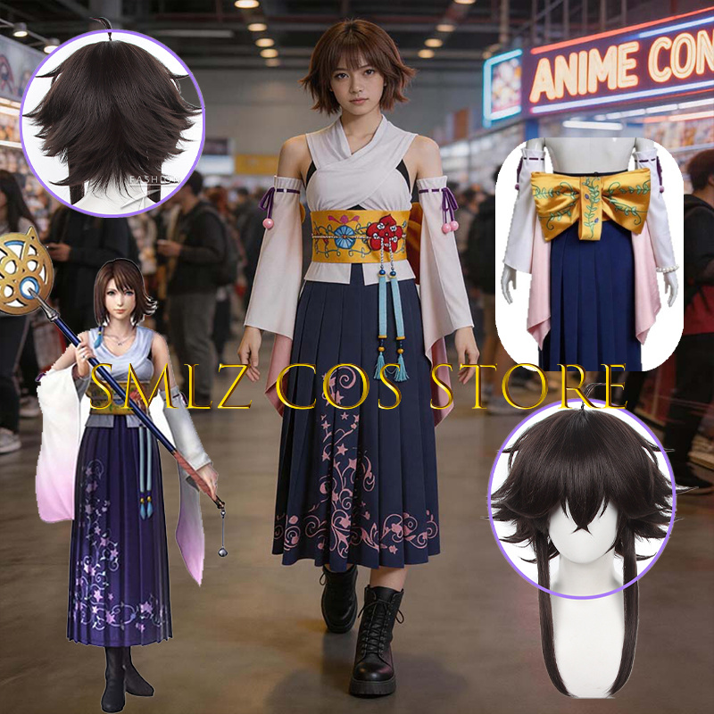 Anime Cosplay Dress For Women - Disfraz de Cosplay de Yuna de