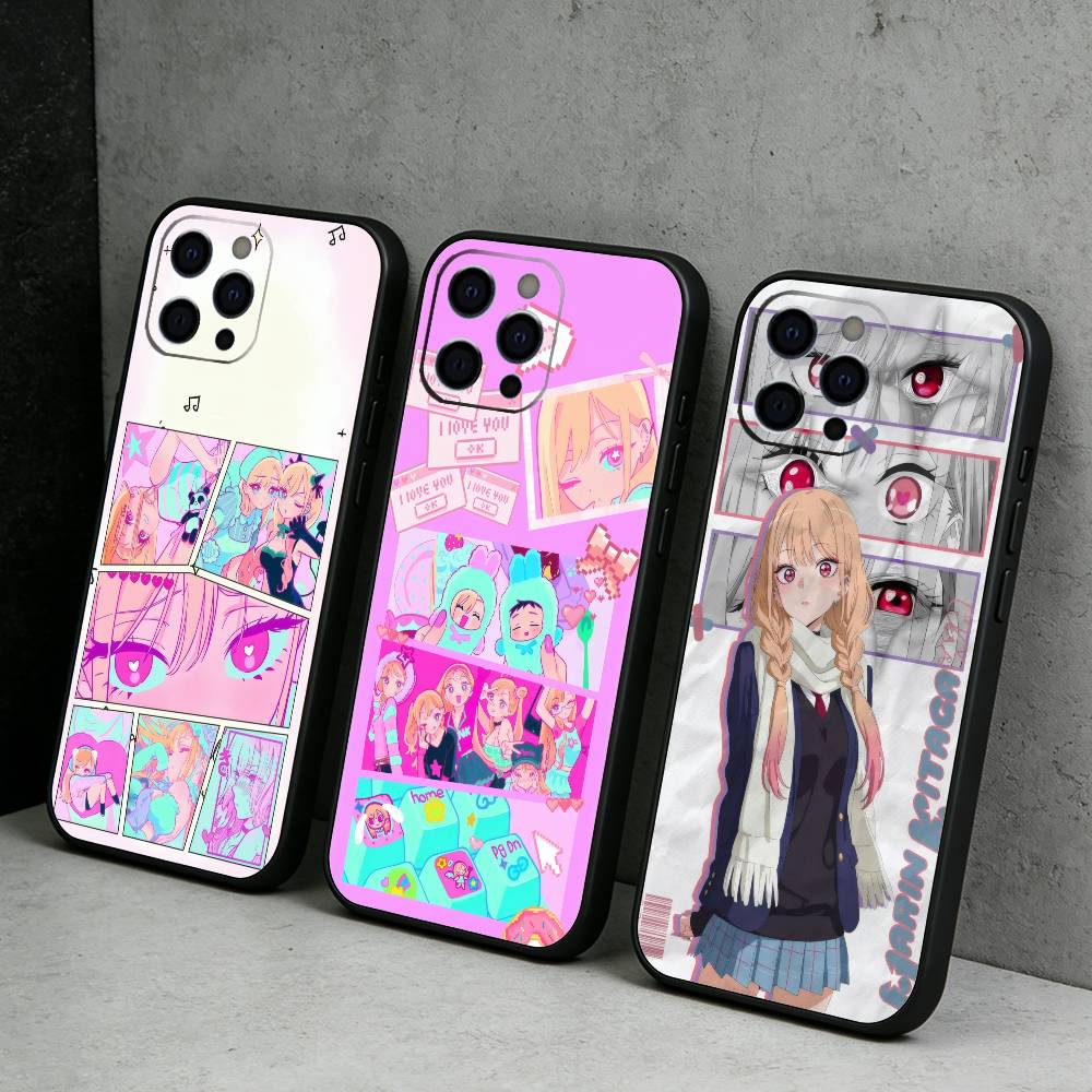 Anime Cosplay Quotes - Funda de Silicona Suave Negra para