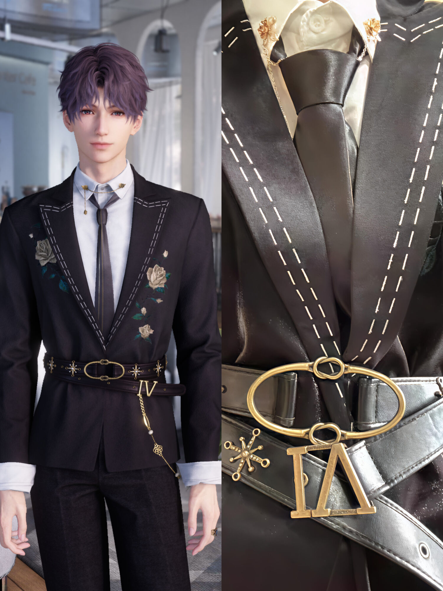 Anime Cosplay Kiss - Nuevo amor y espacio profundo Rafayel