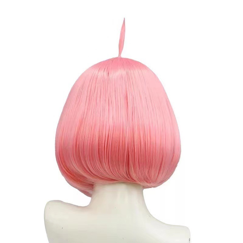 Peluca rosa estilo bob de Anya - Anime Cosplay Anya reseña y precio