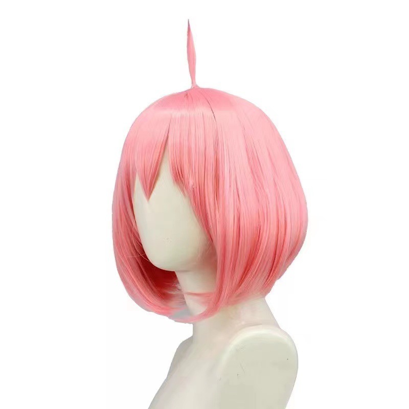 Peluca rosa estilo bob de Anya - Anime Cosplay Anya reseña y precio