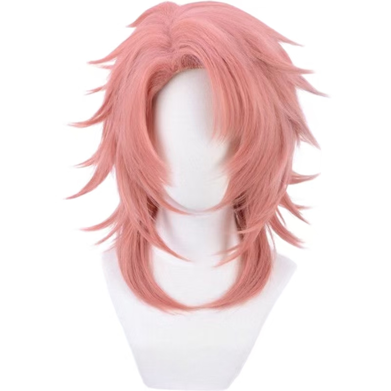 Peluca de Cosplay Sabito Rosa  - Anime Cosplay Orange Hair reseña y precio