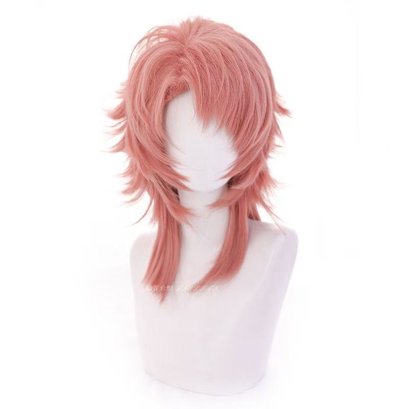 Peluca de Cosplay Sabito Rosa  - Anime Cosplay Orange Hair reseña y precio