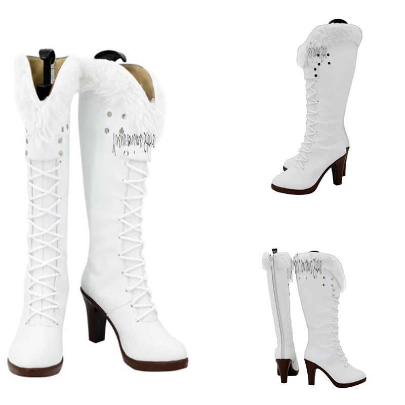 Botas largas blancas de Nico R - Anime Cosplay Nico Robin reseña y precio