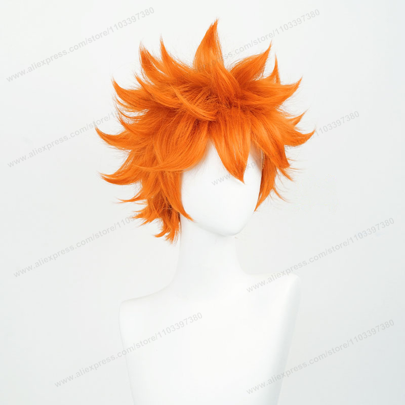 Peluca de Cosplay Hinata Shoyo - Anime Cosplay Orange Hair reseña y precio
