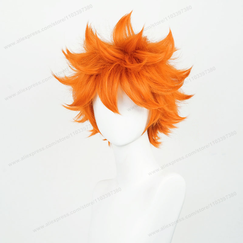 Peluca de Cosplay Hinata Shoyo - Anime Cosplay Orange Hair reseña y precio