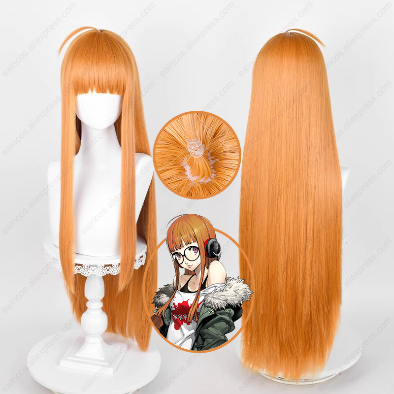 Peluca de Cosplay de Anime Fut - Anime Cosplay Orange Hair reseña y precio