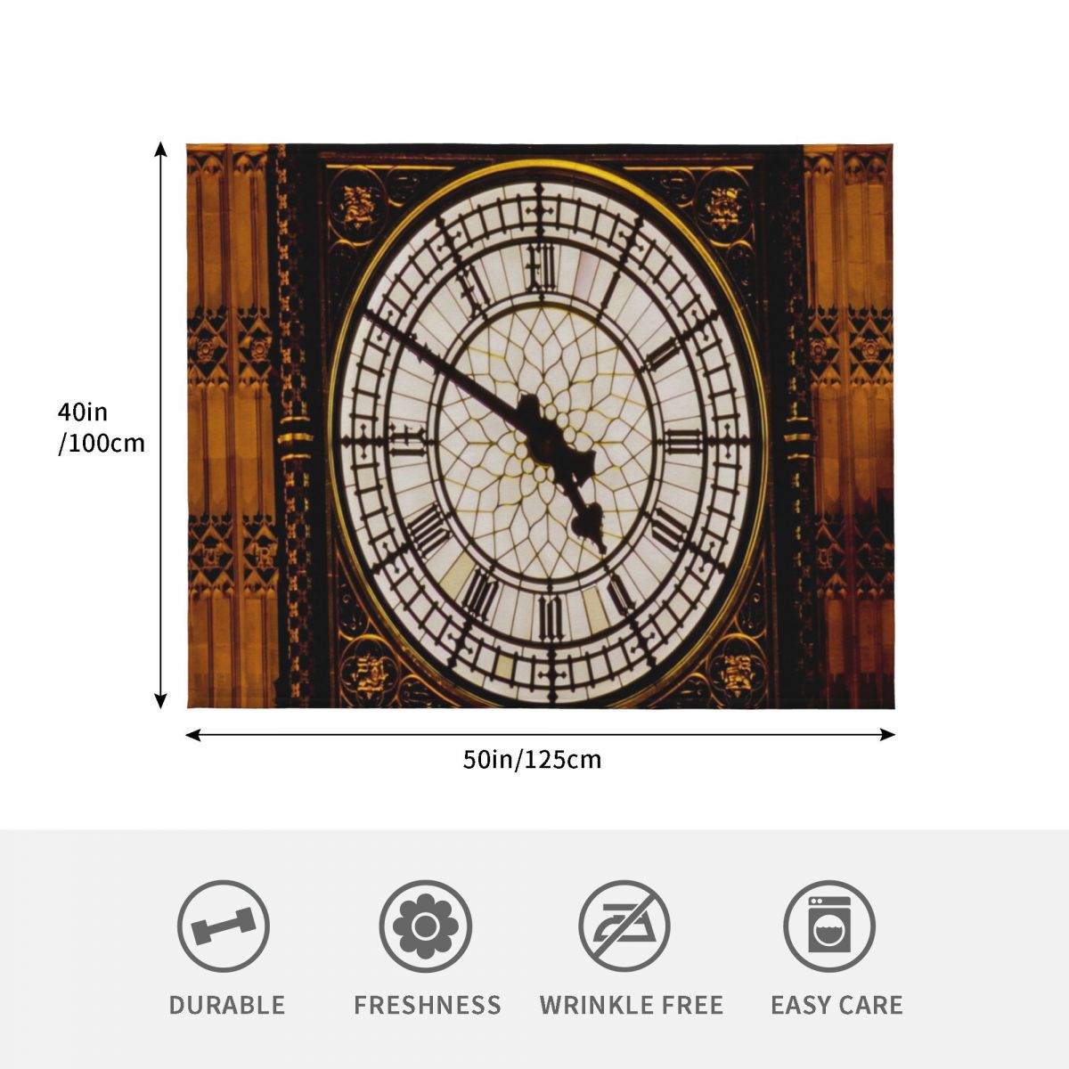 Manta decorativa de Big Ben, L - Anime Cosplay London reseña y precio