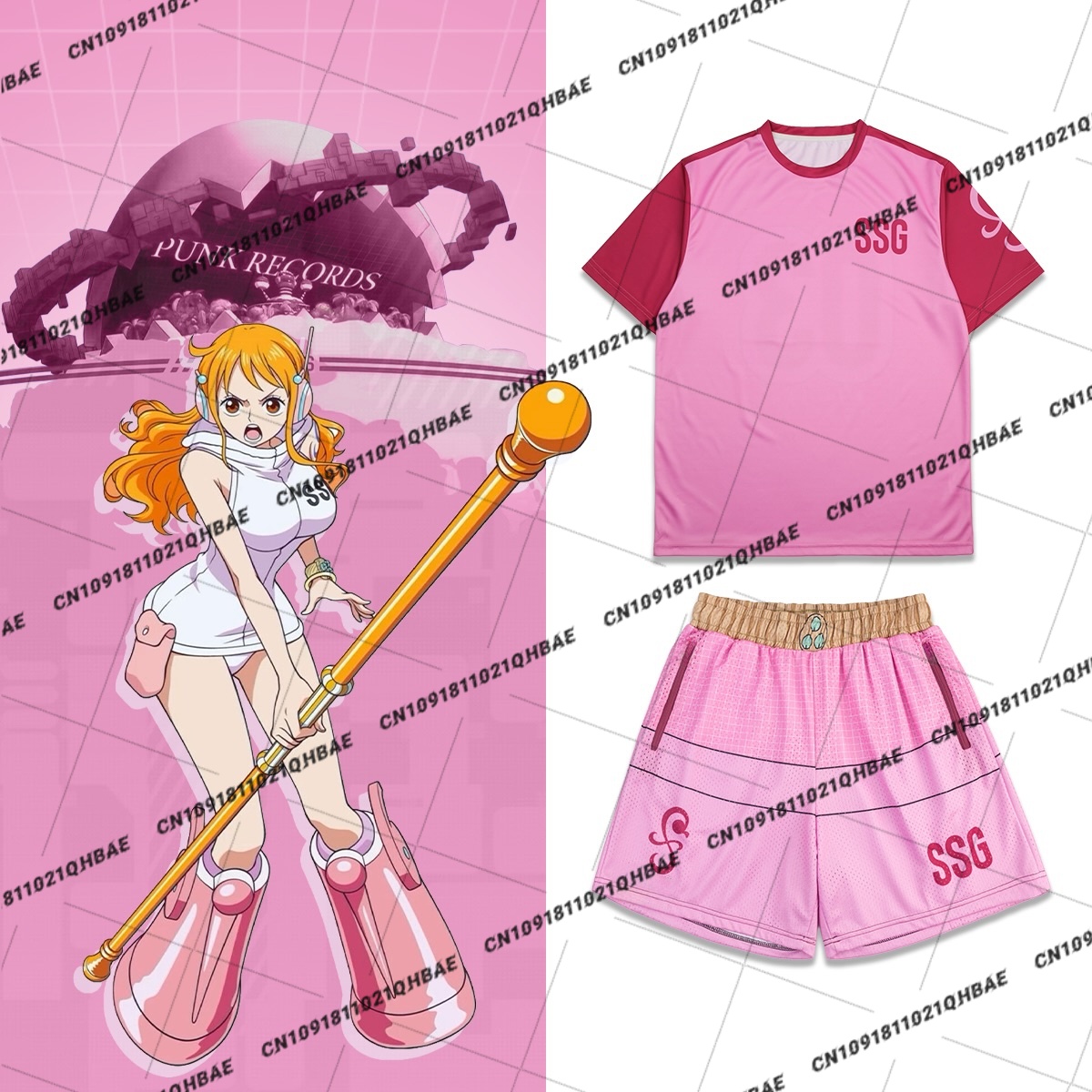 Nuevo Conjunto de Camiseta y P - Anime Cosplay Costumes reseña y precio