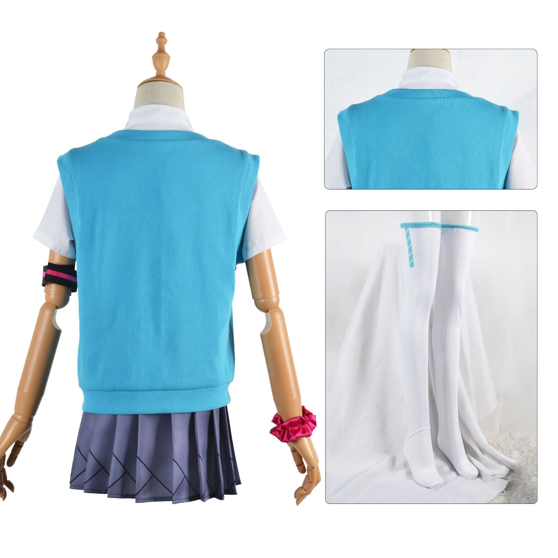 Traje de cosplay de ídolo virt - Anime Cosplay Miku reseña y precio