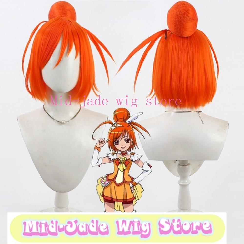 Peluca de cosplay Smile PreCur - Anime Cosplay Orange Hair reseña y precio