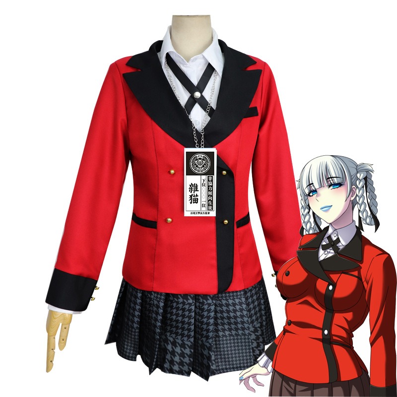 Disfraz de Cosplay de Jabami Y - Anime Cosplay Kakegurui reseña y precio