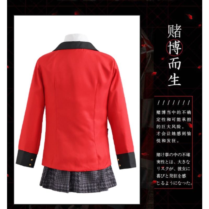 Disfraz de Cosplay de Jabami Y - Anime Cosplay Kakegurui reseña y precio